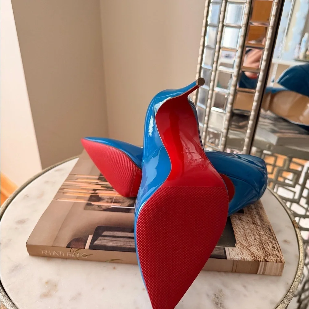 Christian Louboutin Vibrant Blue Heels - Picture 3 of 4